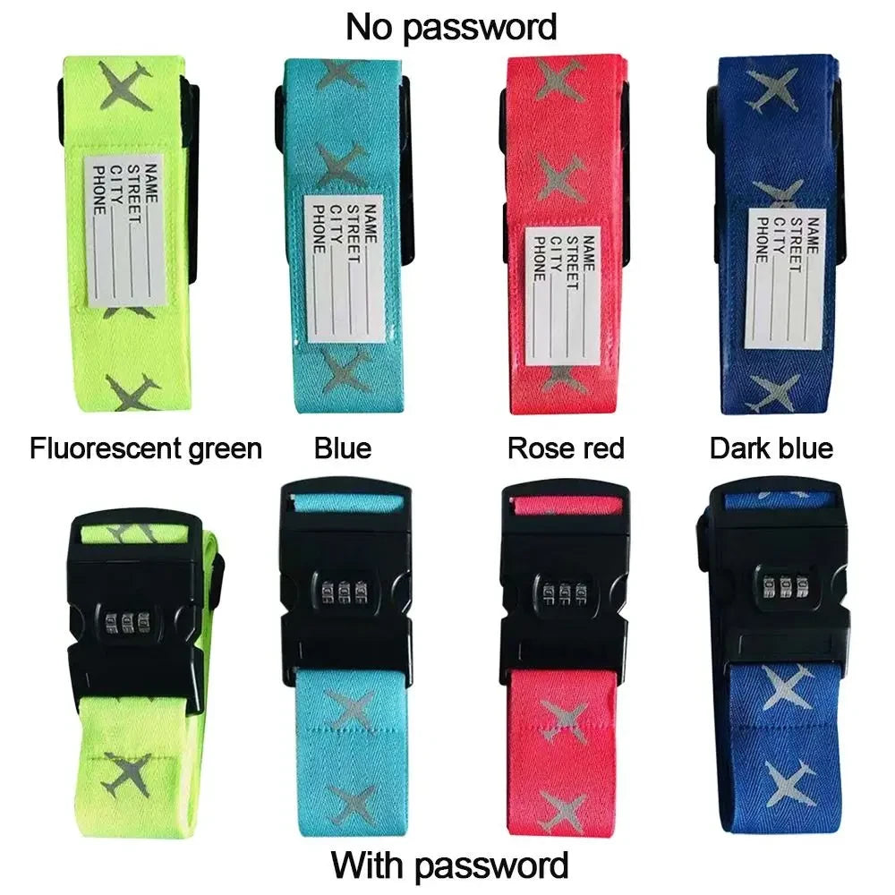 Adjustable Password Lock Luggage Strap