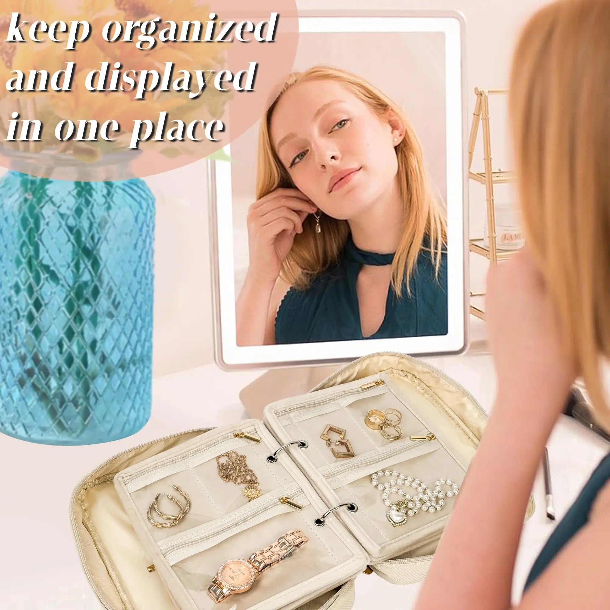 Chic Travel Jewelry Keeper