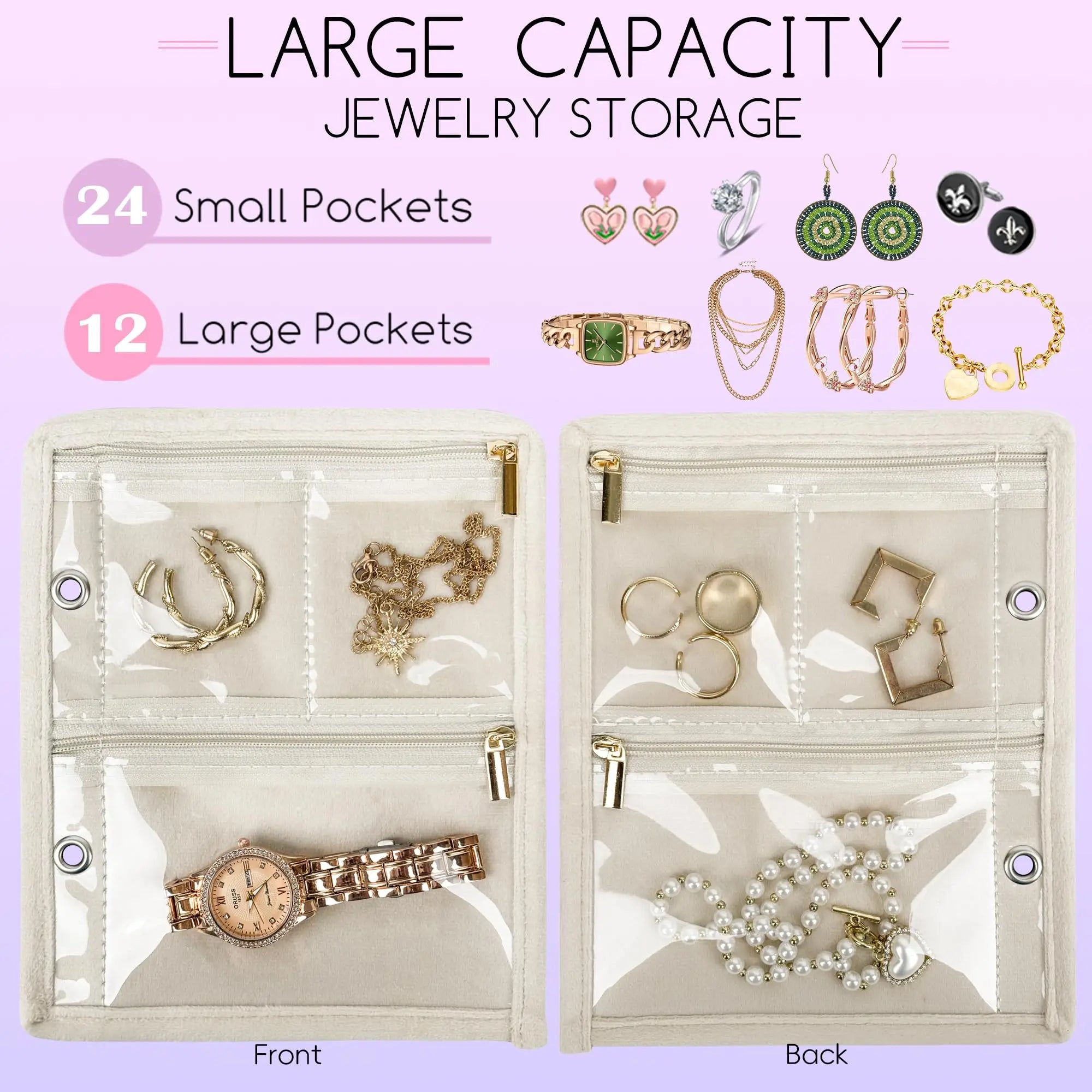 Chic Travel Jewelry Keeper